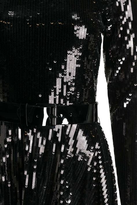 michael kors paillettenkleid schwarz